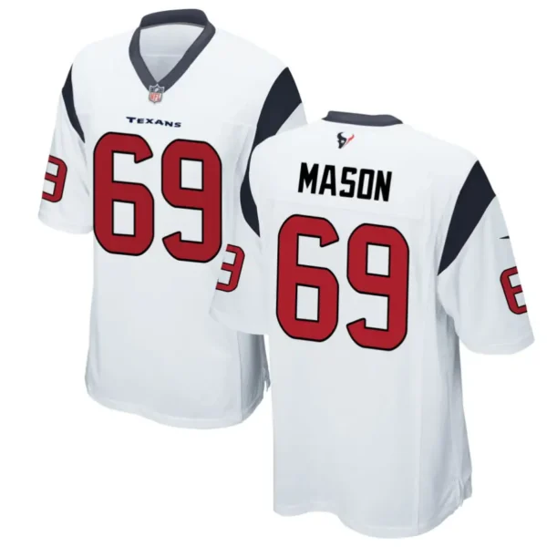 Shaq Mason Jersey White